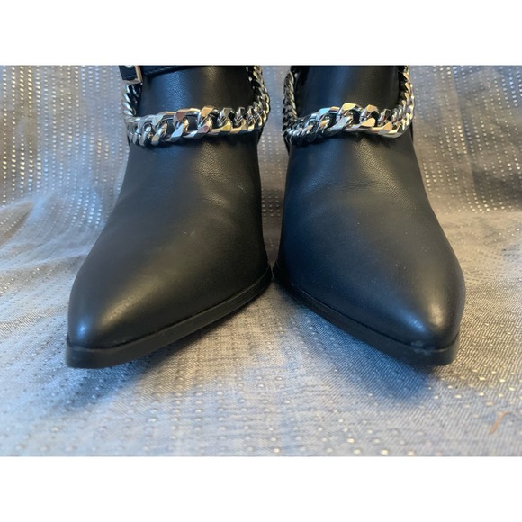 H Cape Robbin black boots with chains SZ 8.5 - Picture 3 of 10